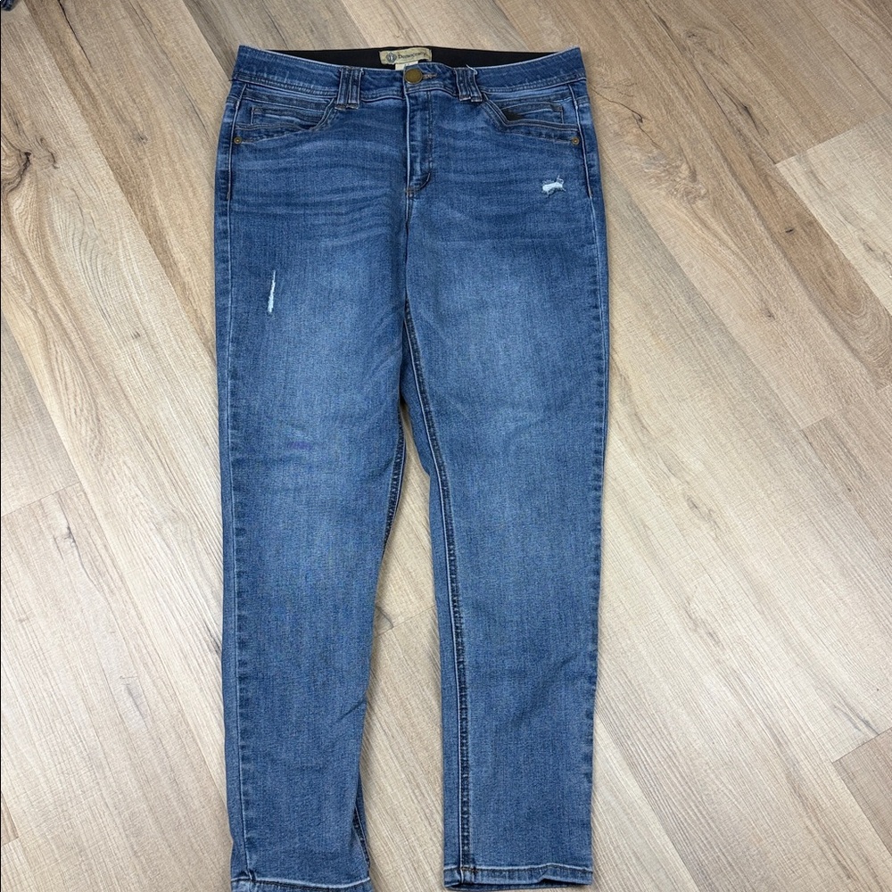 Democracy Ab Solution Technology Skinny Ankle Jeans Women's 12 Medium Wash